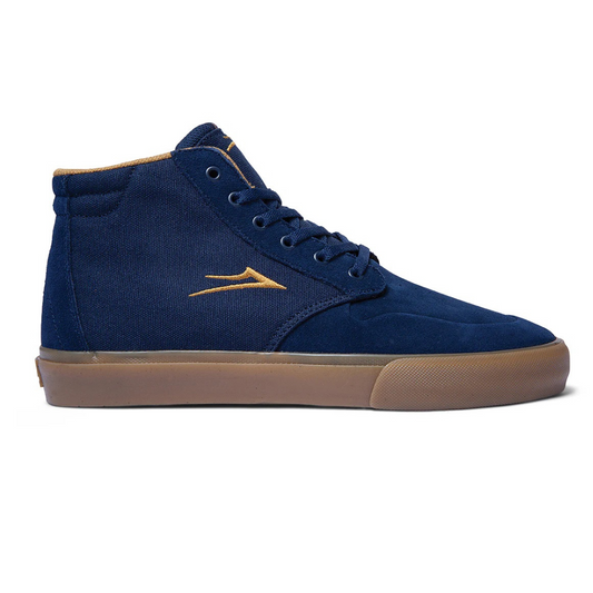 Riley 3 High - Navy/Gum Suede