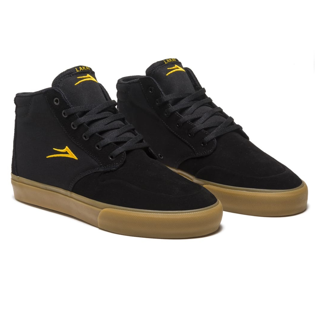 Riley 3 High - Black/Gum Suede