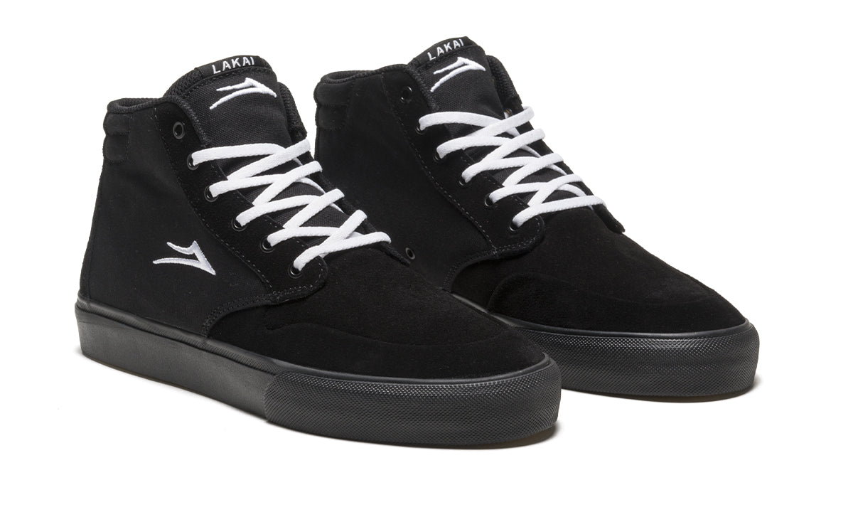 Riley 3 High - Black/Black Suede