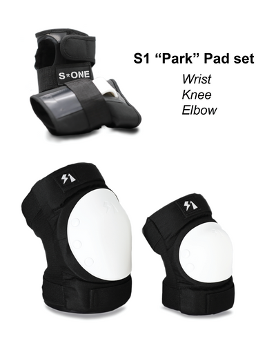 S1 Park Knee-Elbow-Wrist Pad Sets - Black